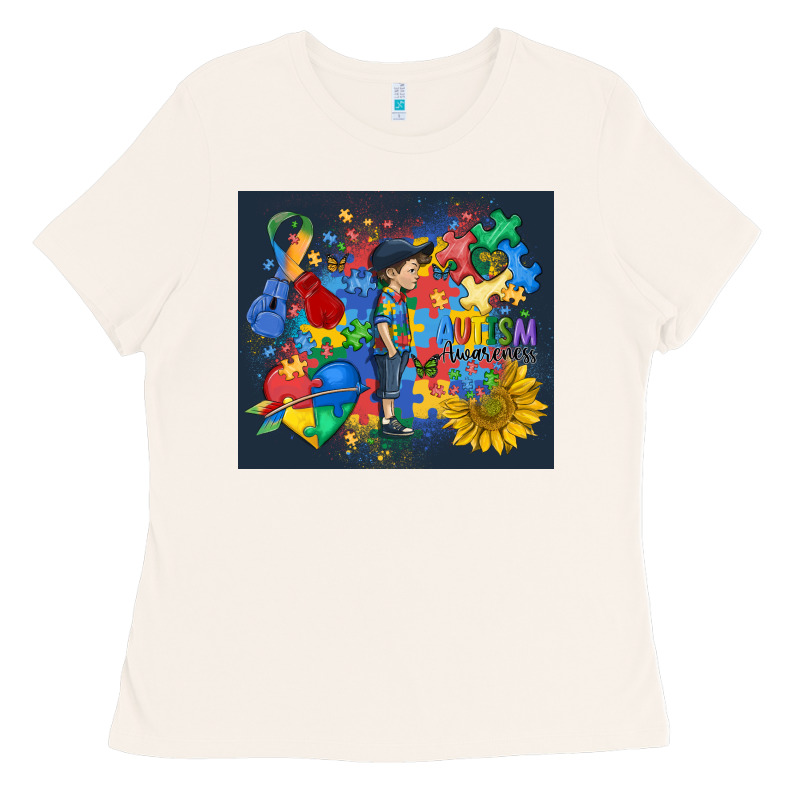 Autism Awareness Ladies Tee by MaliasSmallBusiness | Teevron