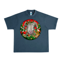 Midnight Navy christmas rambouillet sheep Urban Heavy Tee - LillyAllenDesigns