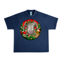 Navy christmas rambouillet sheep Urban Heavy Tee - LillyAllenDesigns
