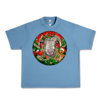 Pebble Blue christmas rambouillet sheep Urban Heavy Tee - LillyAllenDesigns