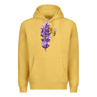 Antique Gold honey bee with lavender fa element Premium Hoodie - FaDigitalArtStudio