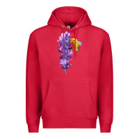 Cardinal honey bee with lavender fa element Premium Hoodie - FaDigitalArtStudio