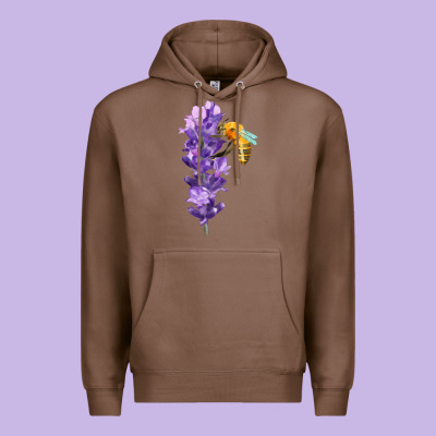 Honey Bee With Lavender Fa Element Premium Hoodie Designed By Fadigitalartstudio