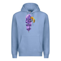 Colony Blue honey bee with lavender fa element Premium Hoodie - FaDigitalArtStudio