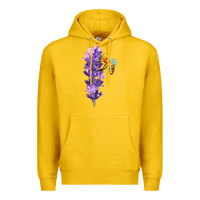 Lemon honey bee with lavender fa element Premium Hoodie - FaDigitalArtStudio