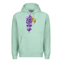 Seafoam honey bee with lavender fa element Premium Hoodie - FaDigitalArtStudio