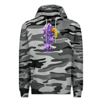 Slate Camo honey bee with lavender fa element Premium Hoodie - FaDigitalArtStudio