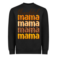 Black Thankful mama Heavyweight Sweatshirt - NancyCooperArtShop