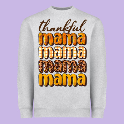 Thankful Mama Heavyweight Sweatshirt Designed By Nancycooperartshop