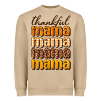 Mushroom Thankful mama Heavyweight Sweatshirt - NancyCooperArtShop