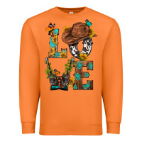 Carrot Western Love with Gun Premium Sweatshirt - BundleAndBundleShop