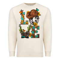 Sandshell Western Love with Gun Premium Sweatshirt - BundleAndBundleShop