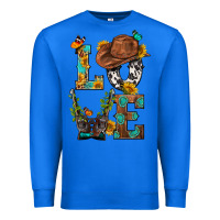 True Royal Western Love with Gun Premium Sweatshirt - BundleAndBundleShop