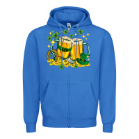 True Royal St. Patrick's Day beer Zipper Hoodie - HowdyJamesFarm