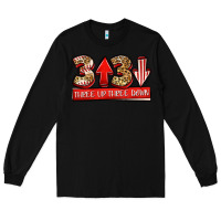 Black three up three down baseball Long Sleeve Tee - Jasminsmagicworld