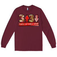 Burgundy three up three down baseball Long Sleeve Tee - Jasminsmagicworld