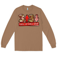Toasted Coconut three up three down baseball Long Sleeve Tee - Jasminsmagicworld