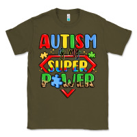 Army Green autism is my superpower Classic Tee - LillyAllenDesigns