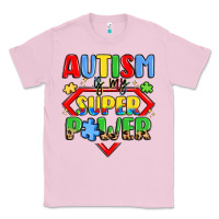 Bubblegum Pink autism is my superpower Classic Tee - LillyAllenDesigns