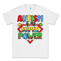 White autism is my superpower Classic Tee - LillyAllenDesigns