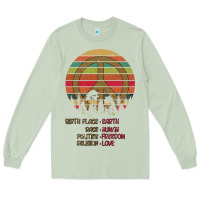 Matcha Birthplace Earth Race Human Peace Sign Hippie Long Sleeve Tee - Bettercallsaul
