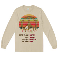 Mushroom Birthplace Earth Race Human Peace Sign Hippie Long Sleeve Tee - Bettercallsaul