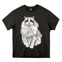 Asphalt Ragdoll Cat Heavy Core Tee - LillyAllenDesigns