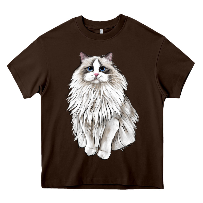 Ragdoll Cat Heavy Core Tee by LillyAllenDesigns | Teevron