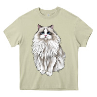 Mossy Ragdoll Cat Heavy Core Tee - LillyAllenDesigns