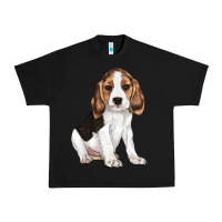 Black beagle puppy Urban Heavy Tee - LillyAllenDesigns