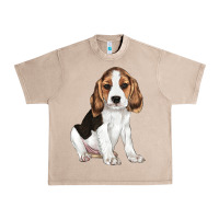 French Oak beagle puppy Urban Heavy Tee - LillyAllenDesigns