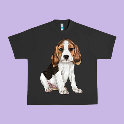 Beagle Puppy Urban Heavy Tee Designed By Lillyallendesigns