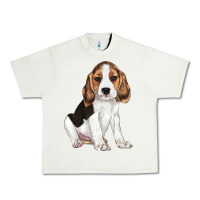 Pistachio beagle puppy Urban Heavy Tee - LillyAllenDesigns