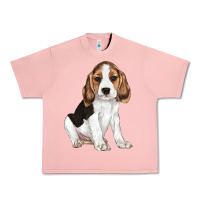 Salmon beagle puppy Urban Heavy Tee - LillyAllenDesigns