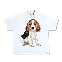 White beagle puppy Urban Heavy Tee - LillyAllenDesigns