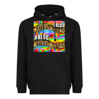 Black Pride lgbtq leopard with love and rainbow seamless Heavyweight Hoodie - BundleAndBundleShop