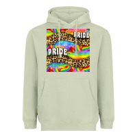 Matcha Pride lgbtq leopard with love and rainbow seamless Heavyweight Hoodie - BundleAndBundleShop