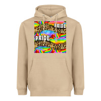 Mushroom Pride lgbtq leopard with love and rainbow seamless Heavyweight Hoodie - BundleAndBundleShop