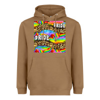 Toasted Coconut Pride lgbtq leopard with love and rainbow seamless Heavyweight Hoodie - BundleAndBundleShop
