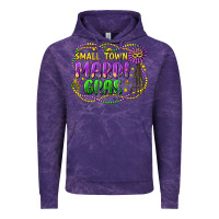 Cloud Purple small town mardi gras Vintage Hoodie - LillyAllenDesigns