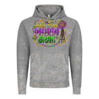 Small Town Mardi Gras Vintage Hoodie | Teevron