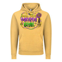 Vintage Mustard small town mardi gras Vintage Hoodie - LillyAllenDesigns