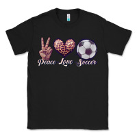 Black peace love soccer Classic Tee - JahusDesignShop