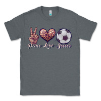 Charcoal Heather peace love soccer Classic Tee - JahusDesignShop