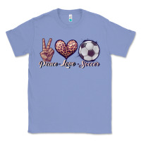 Colony Blue peace love soccer Classic Tee - JahusDesignShop