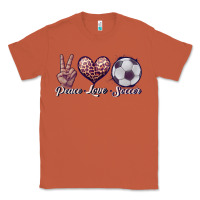 Copper peace love soccer Classic Tee - JahusDesignShop