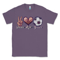 Lavender peace love soccer Classic Tee - JahusDesignShop