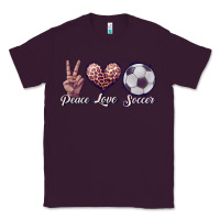Plum peace love soccer Classic Tee - JahusDesignShop