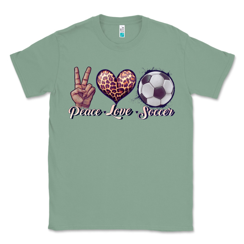 Peace Love Soccer Classic Tee by JahusDesignShop | Teevron