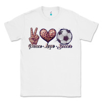 White peace love soccer Classic Tee - JahusDesignShop